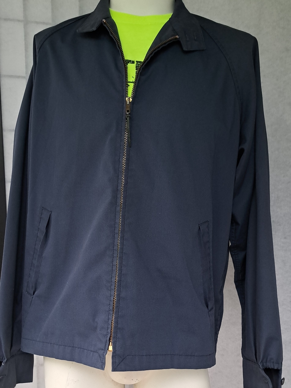 London Fog Navy Zip-Front Lightweight Jacket